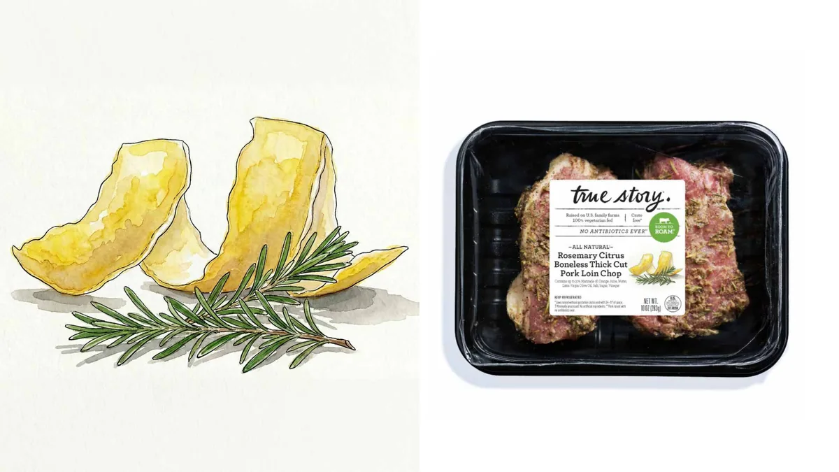 Rosemary Citrus Boneless Thick Cut Pork Loin Chop